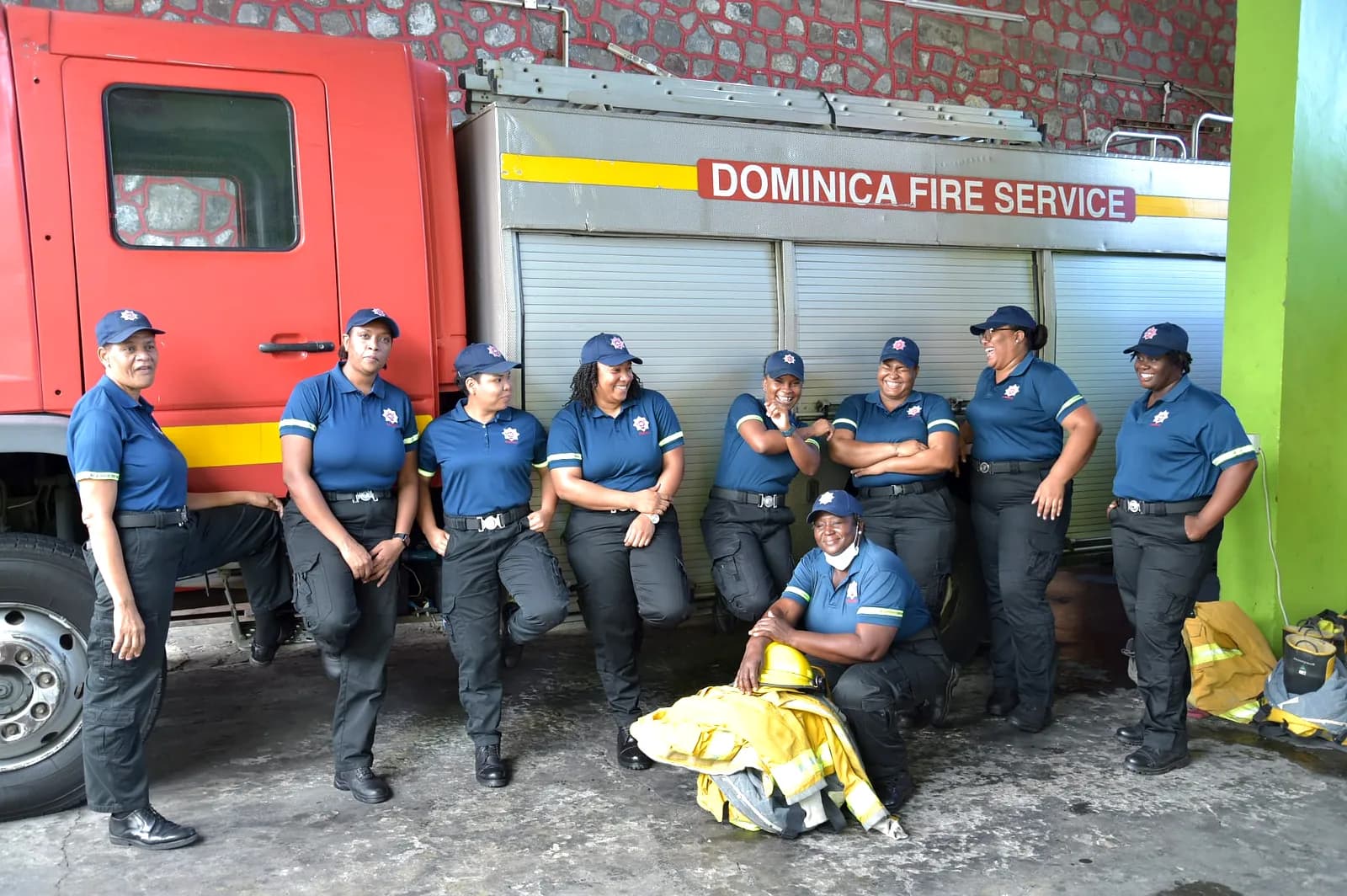 Dominica Fire Service women officers